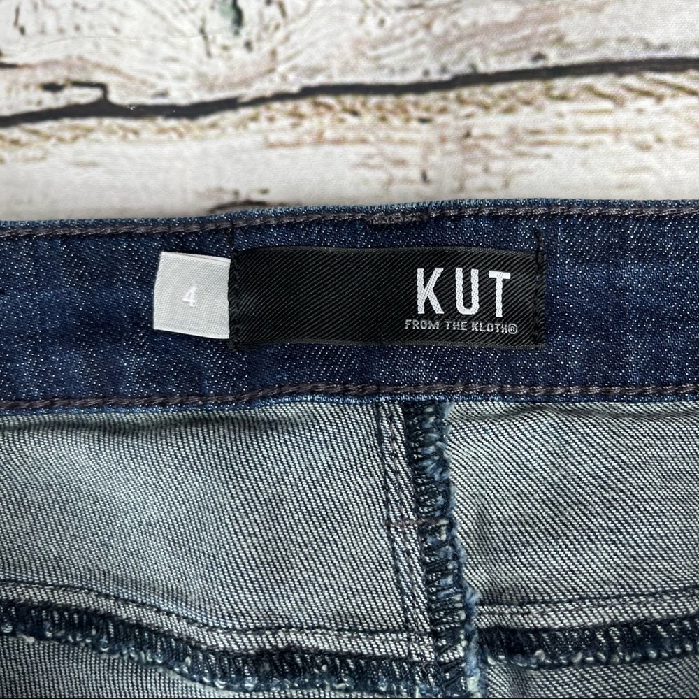 Kut From The Kloth Reese Ankle Straight Leg Jeans Size 4 - Picture 9 of 10